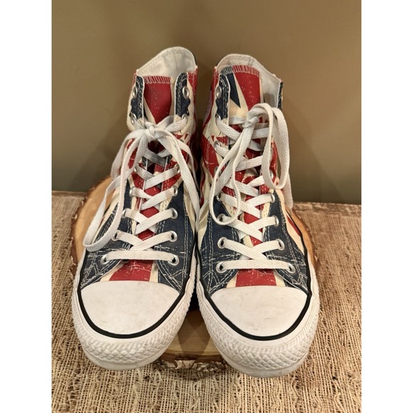 Converse High top Chuck Taylor High Union Jack Flag Sneakers Unisex M-11 Rare - Picture 9 of 16